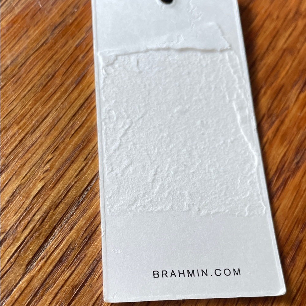 Brahmin Cream Croc-Embossed checkbook holder - Picture 6 of 6